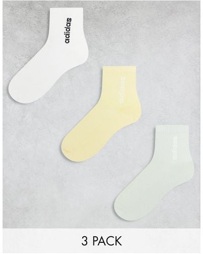 adidas Originals Adidas Training 3 Pack Socks - White
