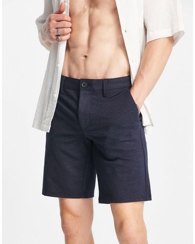 Only & Sons Smart Jersey Shorts - Blue