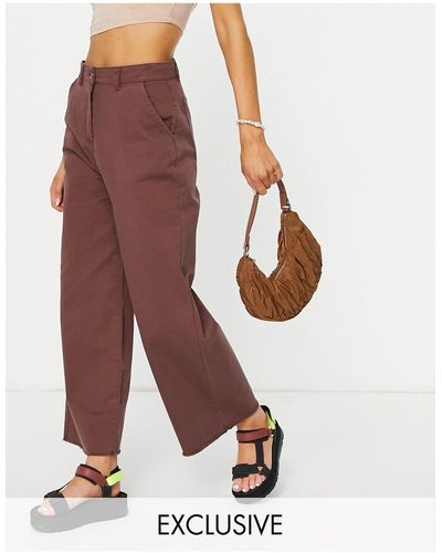 Native Youth Relaxed Wide Leg Jeans - Multicolour
