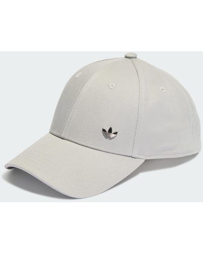 adidas Originals Trefoil - cappellino con visiera e trifoglio - Bianco