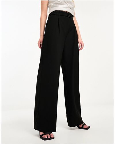 EDITED Pleated Tailored Trouser - Black