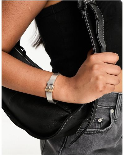 AllSaints Bracelet rigide à détail boucle - Noir