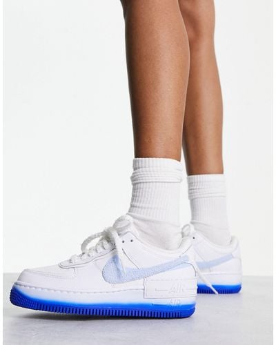Nike Air Force 1 Shadow Ray Of Hope - Sneakers In En Racer-blauw - Wit