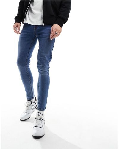 ASOS – hautenge jeans mit power-stretch - Schwarz