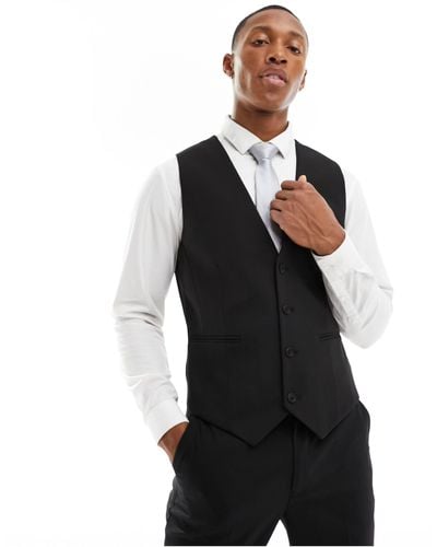 ASOS Skinny Suit Waistcoat - Black