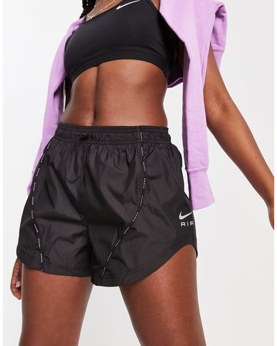 Nike Air dri-fit - pantaloncini neri con fondo arrotondato - Nero