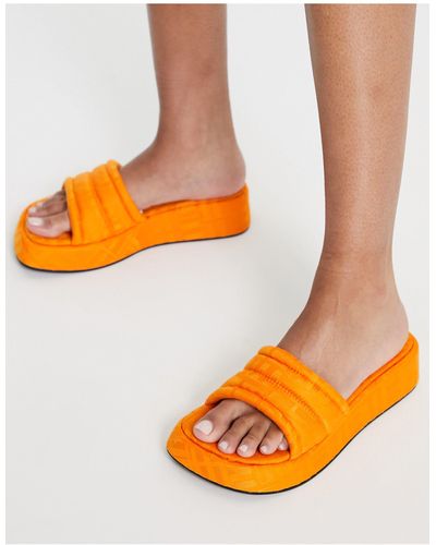 Sandales plates Mango pour femme | Réductions en ligne jusqu'à 70 % | Lyst