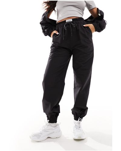 Sixth June Co-ord Nylon joggers - Black