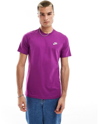 Nike – club – unisex-t-shirt - Lila