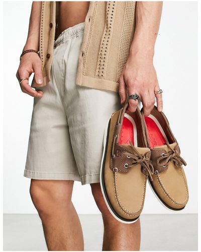 Timberland Classic 2 Eye Boat Shoes - Natural