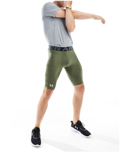 Under Armour Heat Gear Armour Long Shorts - Green