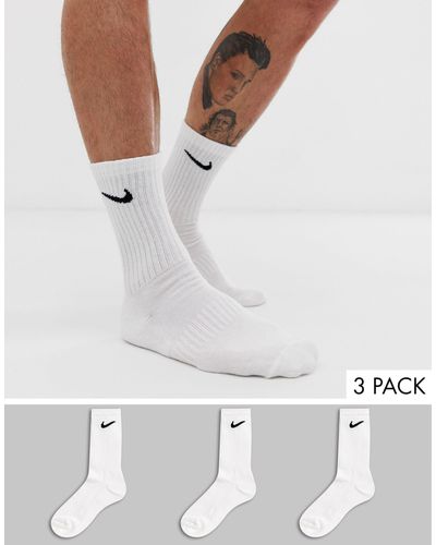 Nike 3 Pack Cushion Crew Socks - White