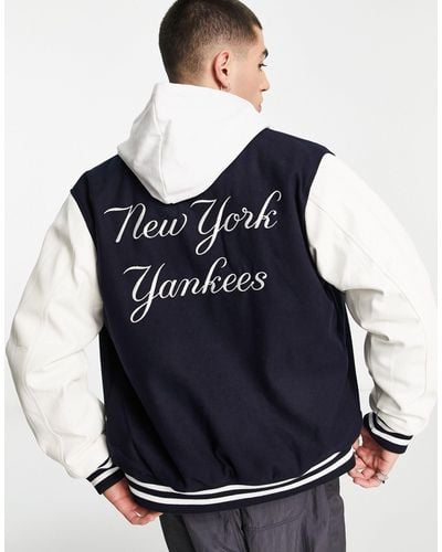 KTZ New York Yankees Varsity Jacket - Blue