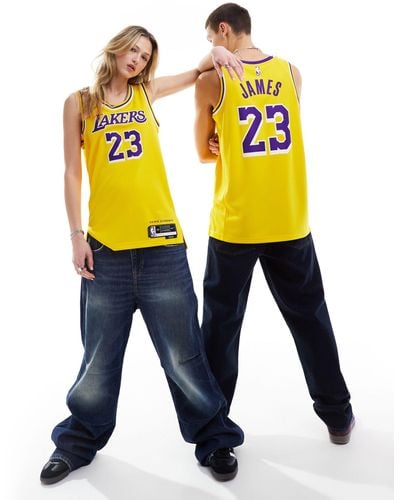 Nike Basketball Nba Unisex La Lakers Lebron James Jersey Vest - Blue