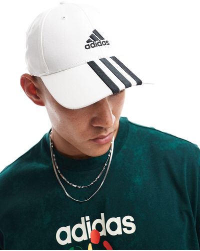 adidas Originals Adidas Baseball 3 Stripe Cap - White