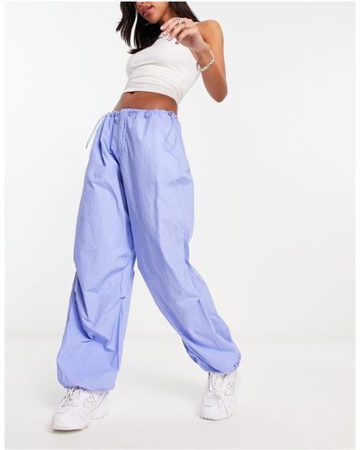 ONLY Cuffed Parachute Trousers - Blue