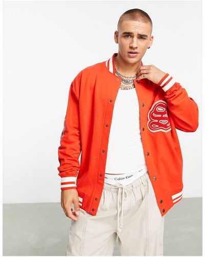 ASOS Oversized Jersey Jack - Rood