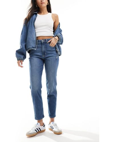 Hollister High Rise Mom Fit Jean - Blue