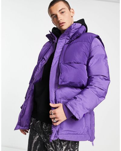Sixth June Layering Puffer Jacket - Purple
