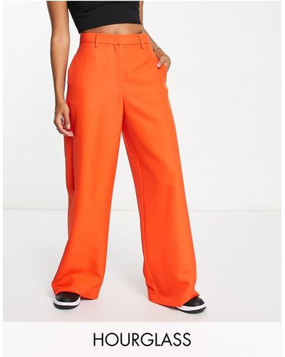 ASOS Hourglass - pantaloni pomodoro a fondo ampio - Arancione