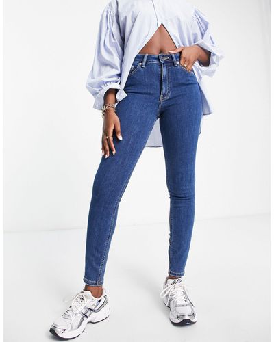 ASOS Jeans skinny lavaggio medio - Blu