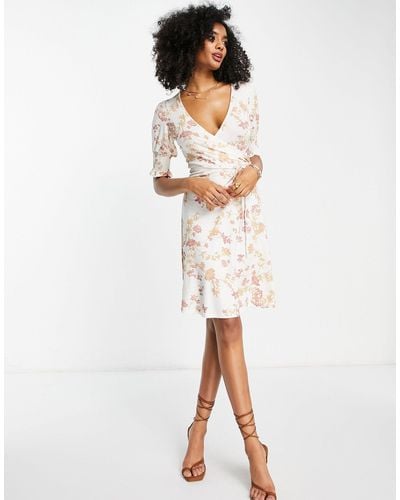French Connection Mini Tie Dress - White