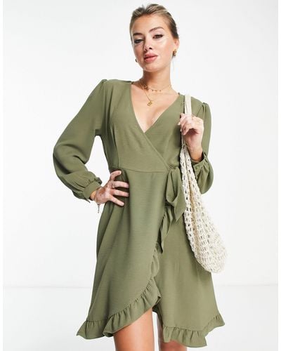 ONLY Mini Wrap Dress - Green