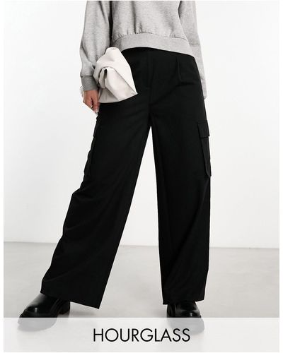 ASOS Hourglass Tailored Cargo Trouser - Black