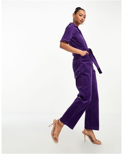 & Other Stories Belted Jumpsuit - Blue
