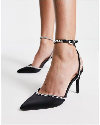 Chaussures talon en mesh avec bride de cheville H M en coloris