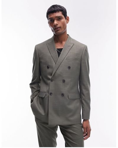 TOPMAN Skinny Suit Jacket - Grey