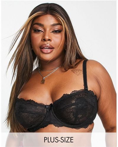 Simply Be Underwired Lace Multiway Bra - Black