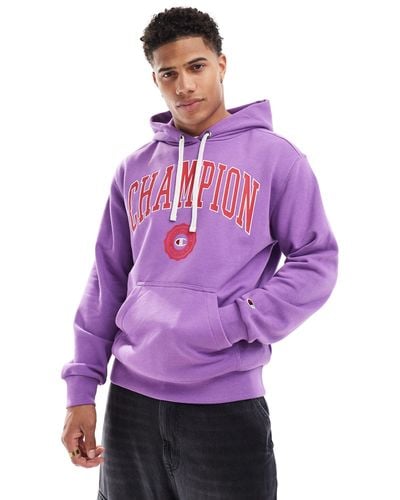 Champion Rochester Collegiate Logo Hoodie - Purple
