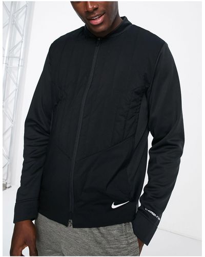 Nike Nike - golf repel therma-fit adv - giacca nera con zip - Nero