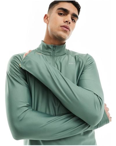 PUMA Running Evolve 1/4 Zip Sweatshirt - Green