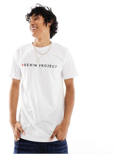 Denim Project Camiseta blanca con logo - Blanco