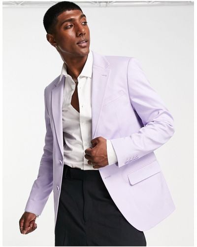 River Island Ongevoerde Blazer - Paars