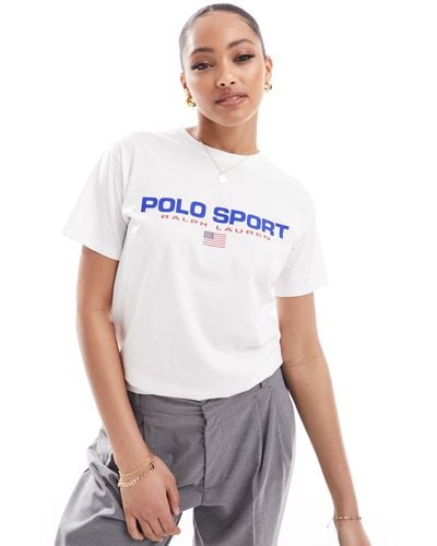 Polo Ralph Lauren Sport Capsule T-shirt With Chest Logo - White