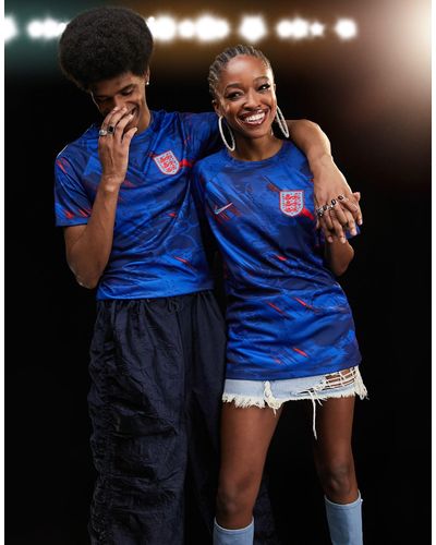 Nike Football – world cup 2022 england – hochwertiges unisex-t-shirt - Blau