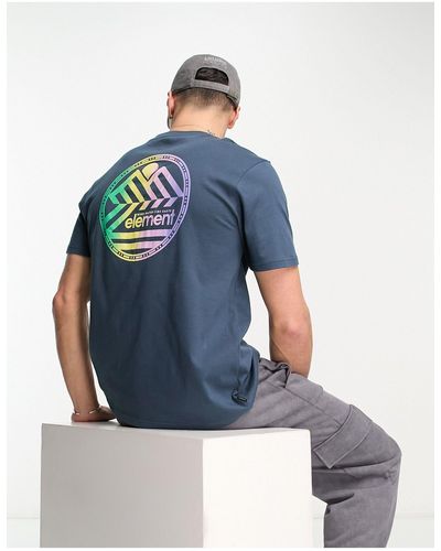 Element Back Print T-shirt - Blue