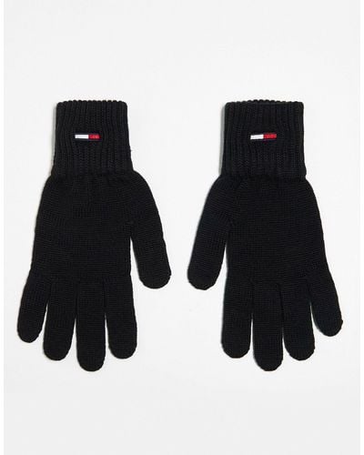 Tommy Hilfiger Flag Logo Gloves - Black