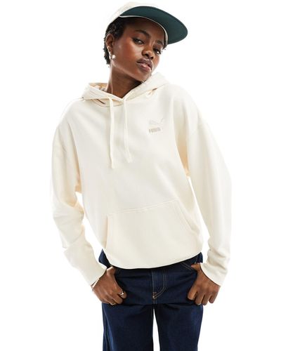 PUMA Classics Relaxed Hoodie - White