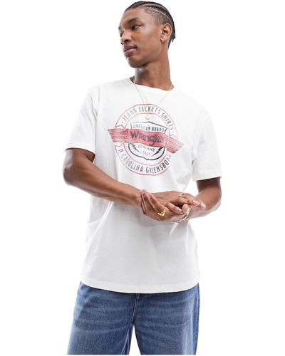 Wrangler Americana - t-shirt - Blanc