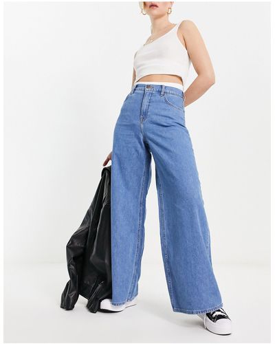 Lee Jeans Drew - Ruimvallende Jeans Met Hoge Taille - Blauw