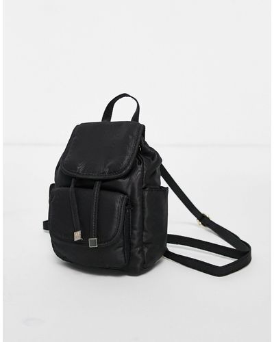 TOPSHOP Nylon Micro Backpack - Black