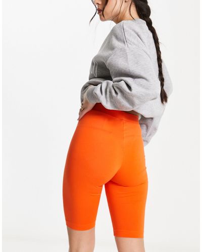 Monki – kurze leggings - Orange