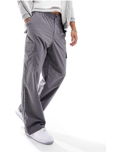 Dr. Denim Rian Cargo Nylon Trousers - White
