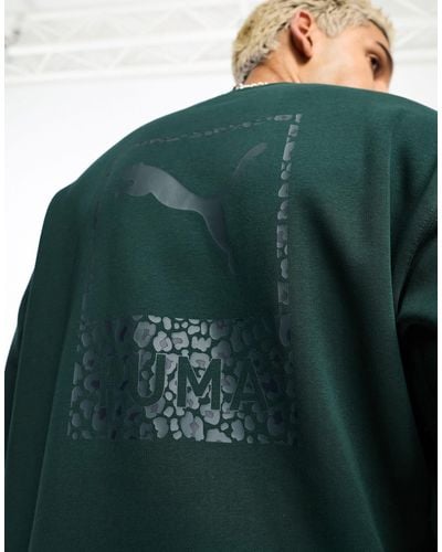 PUMA Safari Back Print Sweatshirt - Green