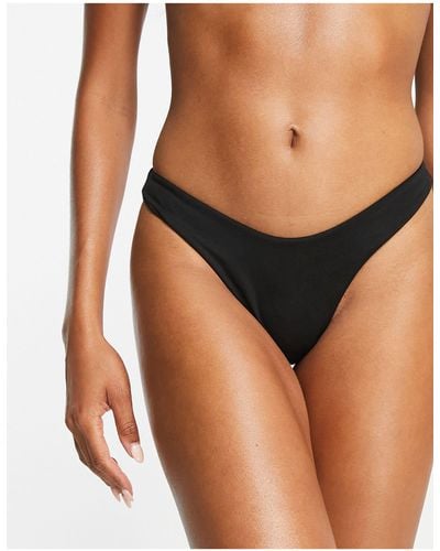 Nike Sling Cheeky Bikini Bottoms - Black