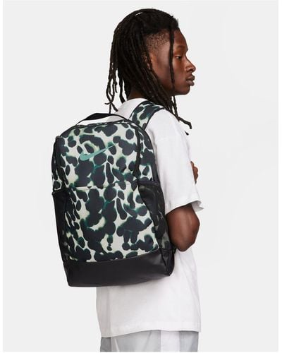 Nike Brasilia All Over Print Back Pack - White